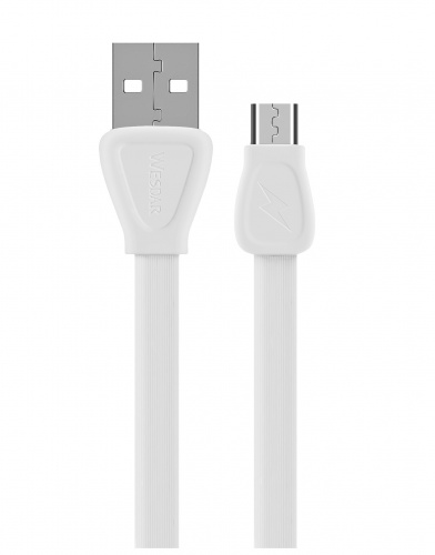 фото товару Дата кабель Wesdar T36 microUSB 1m 2A White