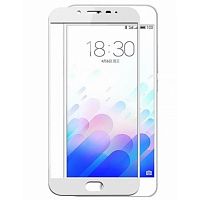 фото товару Защитное стекло Florence Meizu M5s Full Cover White (тех.пак)