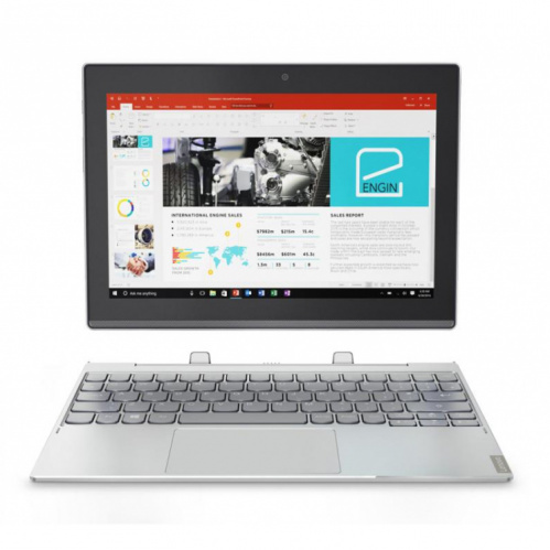фото товару Планшет Lenovo MIIX320 (80XF0076RA) Silver 10.1", IPS, Quad Core, 1.4Ghz,4Gb/64Gb, BT4.2, 802.11 a/b/g/n/ac, GPS/ГЛОНАСС, 2MP/5MP, Windows 10 Home,