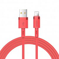 фото товару Дата кабель Joyroom Silicone S-1224N2 Lightning 1.2m 2.4A Red
