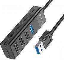 фото товару USB hub HOCO HB25 USB to 4 x USB3.0 black