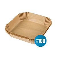 фото товара Паперові вкладиші для аерофритюрниц Noveen PI205 - 100 шт. (16 x 16 x 4,5 см)