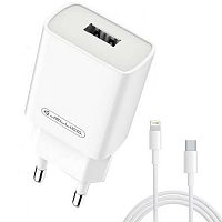 фото товару МЗП Jellico A53 1PD 20W + Type-C to Lightning cable White