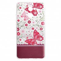 фото товару Накладка Florence силиконовая Silk 3D Xiaomi Redmi 5 butterflies transparent
