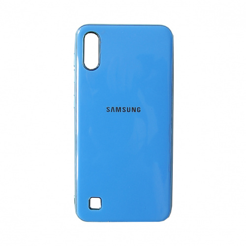 фото товару Накладка Original Silicone Joy touch Samsung A10/M10 (2019) A105F/M105F Blue (тех.пак)