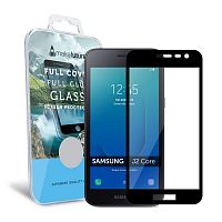 фото товару Захисне скло MakeFuture Samsung J2 Core (2018) J260 Full Cover (full glue) Black