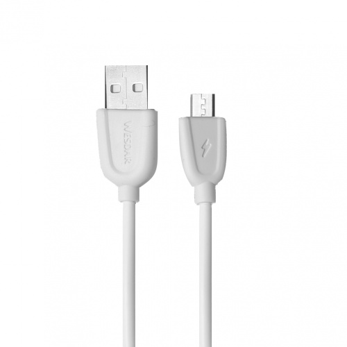 фото товару Дата кабель Wesdar T32 microUSB 1m 2A White