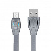фото товару Дата кабель Wesdar T6 microUSB 1m 2A Grey
