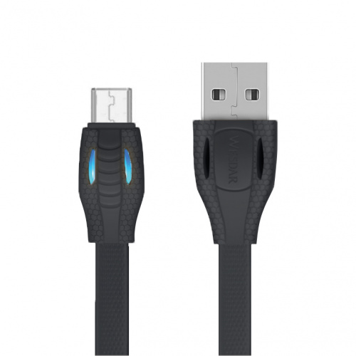 фото товару Дата кабель Wesdar T6 microUSB 1m 2A Black