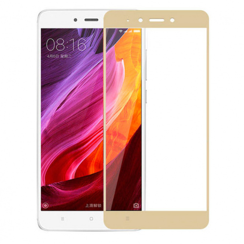 фото товару Захисне скло Florence Xiaomi Redmi Note 4X Full Cover Gold