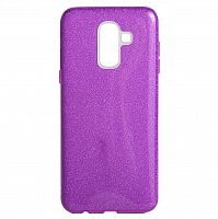 фото товару Накладка Shine 3в1 (PC+TPU) Samsung J8 (2018) J810 purple (тех.пак)