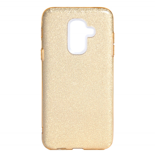 фото товару Накладка Shine 3в1 (PC+TPU) Samsung J8 (2018) J810 gold (тех.пак)