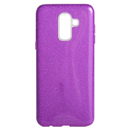 фото товару Накладка Shine 3в1 (PC+TPU) Samsung J8 (2018) J810 purple (тех.пак)