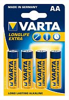 фото товара Батарейка VARTA LongLifeExtra LR6 4шт./уп.