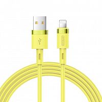 фото товару Дата кабель Joyroom Silicone S-1224N2 Lightning 1.2m 2.4A Yellow