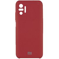 фото товару Накладка Silicone Case High Copy Xiaomi Redmi Note 10/10 Pro (2020) Rose Red