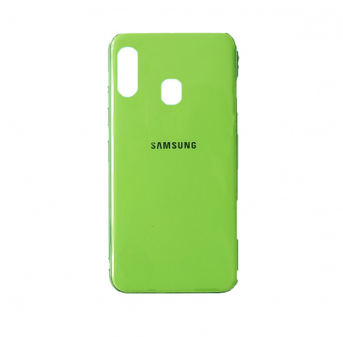 фото товару Накладка Original Silicone Joy touch Samsung A30/A20 (2019) A305F/A205F Green (тех.пак)
