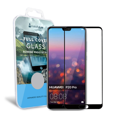 фото товару Защитное стекло MakeFuture Huawei P20 Pro Full Cover (full glue) Black