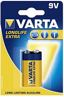фото товара Батарейка VARTA LongLifeExtra 6LR61 9V (крона)  1шт./уп.
