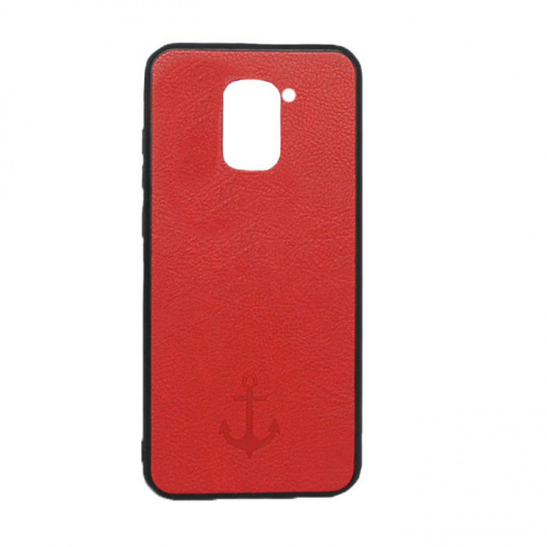 фото товару Накладка Leather Magnet Case Xiaomi Redmi Note 9 (2020) Red