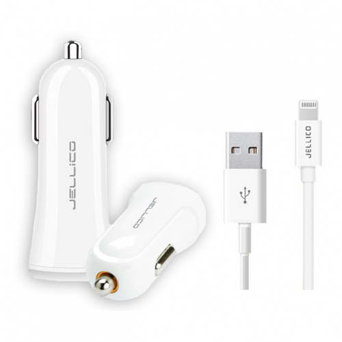 фото товару АЗУ Jellico AC31 1USB 1A + Lightning cable White