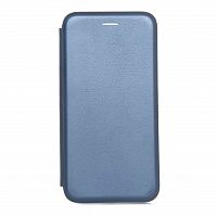 фото товару Чохол-книжка Premium Leather Case Xiaomi Redmi Note 7 (2019) dark blue (тех.пак)