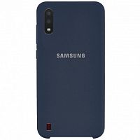 фото товара Накладка Silicone Case High Copy Samsung A01 (2020) A015F Midnight Blue