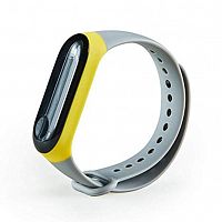 фото товара Ремінець для Mi Band 3/Band 4 Sport-2 Grey/Yellow