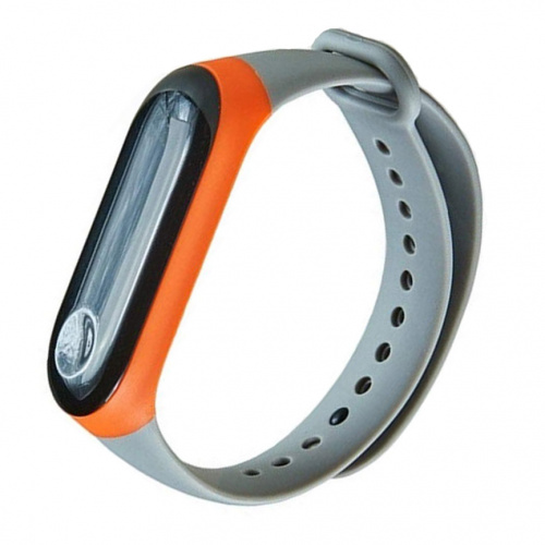 фото товара Ремінець для Mi Band 3/Band 4 Sport-2 Grey/Orange