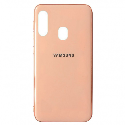 фото товару Накладка Original Silicone Joy touch Samsung A20S (2019) A207F Rose Gold (тех.пак)