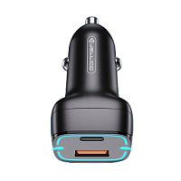 фото товару АЗП Jellico F5 USB+USB-C 3.1A Black