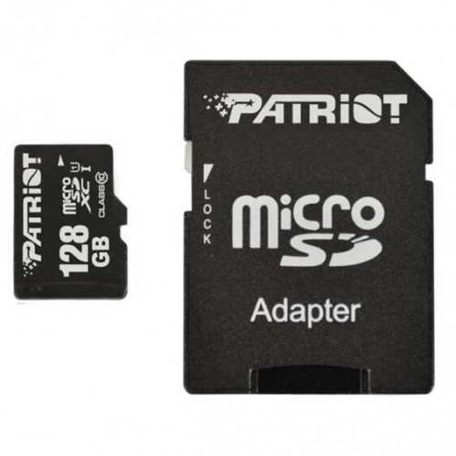 фото товару Patriot MicroSDXC 128GB UHS-I (Class 10) LX Series +SD adapter