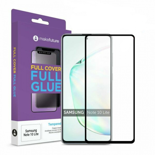 фото товару Захисне скло MakeFuture Samsung Note 10 Lite (N770F) 3D (full glue) Black
