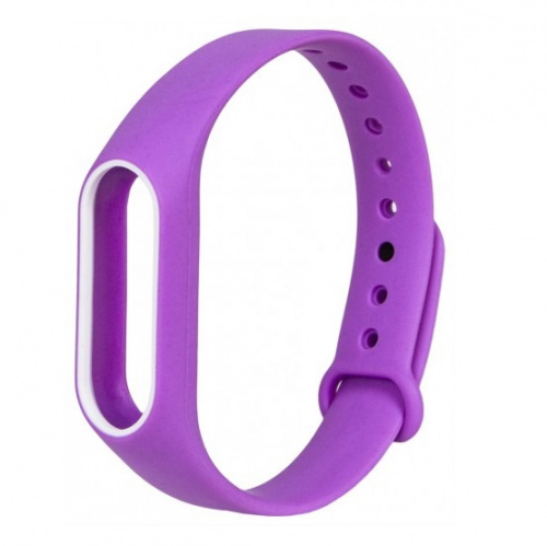 фото товара Ремінець для Mi Band 2 Purple/White