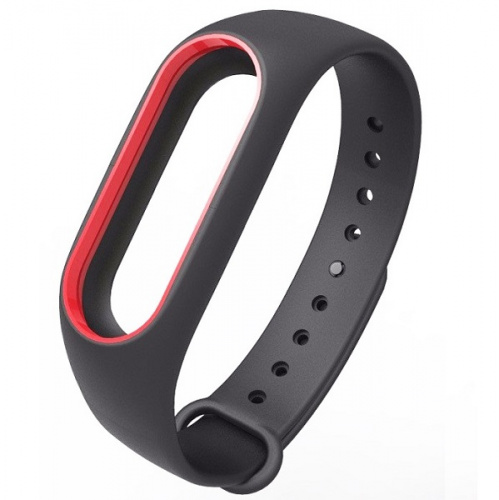 фото товара Ремінець для Mi Band 2 Black/Red