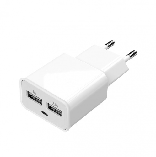 фото товару МЗП Florence 2USB 2A White (FW-2U020W)