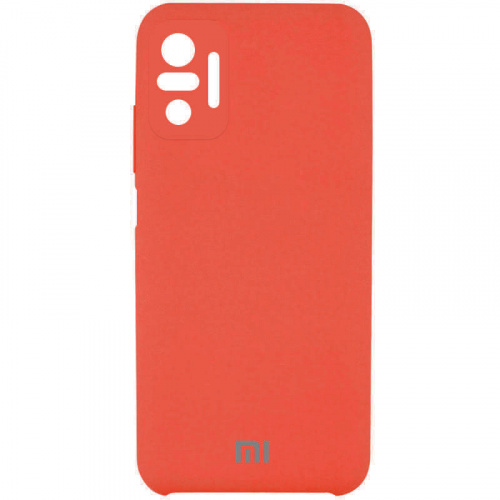 фото товару Накладка Silicone Case High Copy Xiaomi Redmi Note 10/10 Pro (2020) Apricot