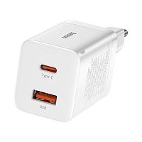 фото товару МЗП BASEUS Super Si Pro CCSUPP-E02 PD+USB 30W White