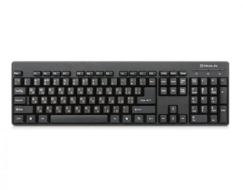 фото товару Клавіатура REAL-EL Standard 502 Black (EL123100023)