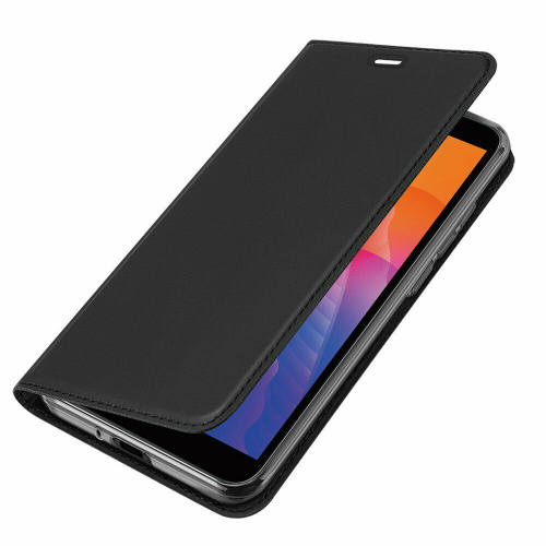 фото товару Чохол-книжка Premium Leather Case Huawei Y5P (2020) black (тех.пак)