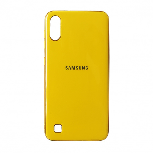 фото товару Накладка Original Silicone Joy touch Samsung A10/M10 (2019) A105F/M105F Yellow (тех.пак)