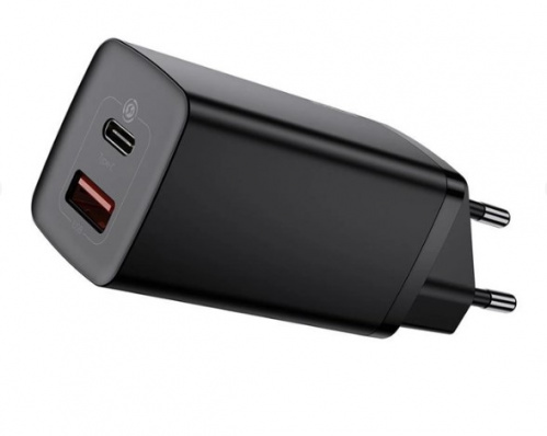 фото товару МЗП BASEUS Baseus GaN2 Lite Quick Charger CCGAN2L-B01 USB+PD 65W Black