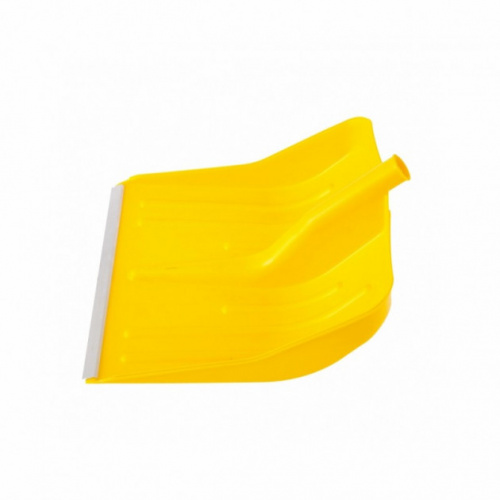 фото товару Лопата снігова жовта, 400 х 420 мм, без держака, пласт., Алюм. окантовка(61616)
