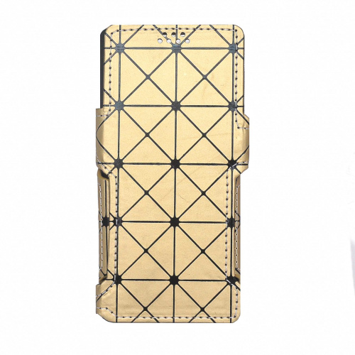 фото товару Чохол-книжка SC широкоформатна (18:9) універсальна 5.8' RHOMB with magnet Gold (тех.пак)