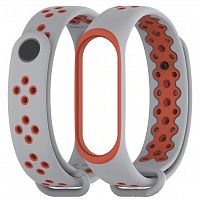 фото товара Ремінець для Mi Band 3/Band 4 Sport-2 Grey/Red