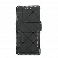 фото товару Чохол-книжка SC широкоформатна (18:9) універсальна 5.8' RHOMB with magnet Black (тех.пак)