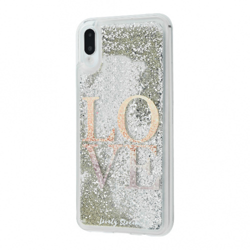 фото товару Накладка TPU Lively Glitters Samsung A10 (2019) A105F gold love (тех.пак)