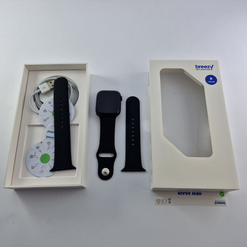 Apple Watch Series 8 GPS, 45mm, Midnight, Midnight Sport Band фото товару Apple Watch Series 8 GPS, 45mm, Midnight, Midnight Sport Band