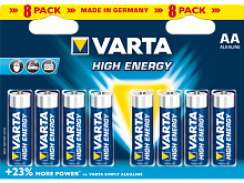 фото товара Батарейка VARTA HighEnergy LR6 8шт./уп.
