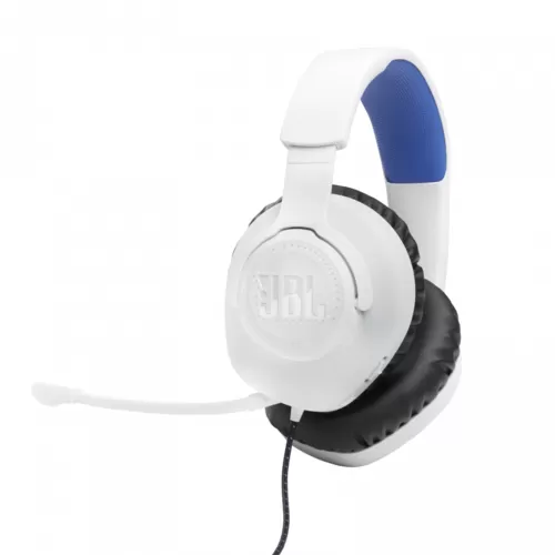 Наушники JBL Quantum 100P (JBLQ100PWHTBLU) White Blue фото товара Наушники JBL Quantum 100P (JBLQ100PWHTBLU) White Blue